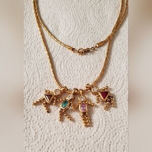 Monet Necklace with Charms